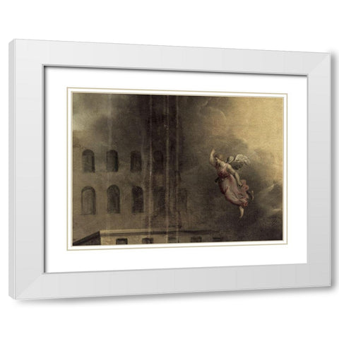 The Pool of Bethesda White Modern Wood Framed Art Print with Double Matting by Droochsloot, Joost Cornelisz