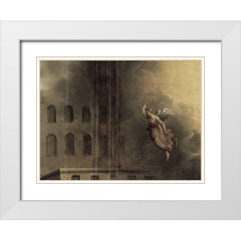 The Pool of Bethesda White Modern Wood Framed Art Print with Double Matting by Droochsloot, Joost Cornelisz