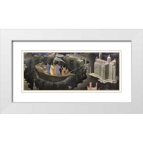 Miracle Of St. Niccolo White Modern Wood Framed Art Print with Double Matting by Monaco, Lorenzo