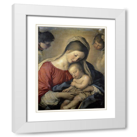 A Christian Allegory White Modern Wood Framed Art Print with Double Matting by Provost, Jan