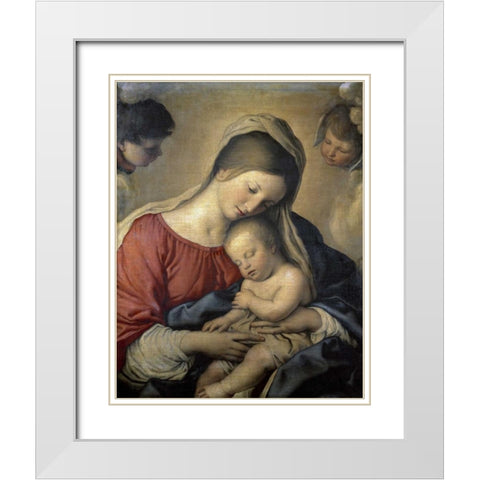 A Christian Allegory White Modern Wood Framed Art Print with Double Matting by Provost, Jan