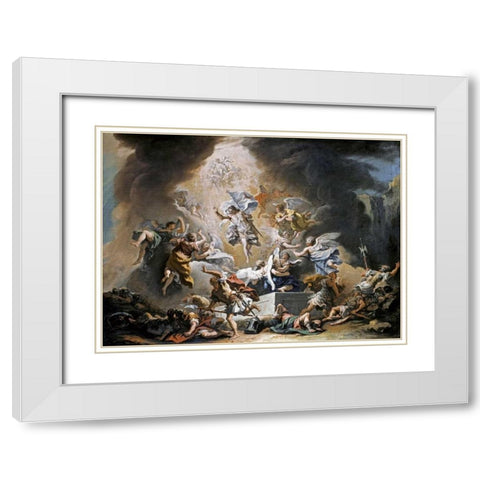 The Resurrection White Modern Wood Framed Art Print with Double Matting by Ricci, Sebastiano