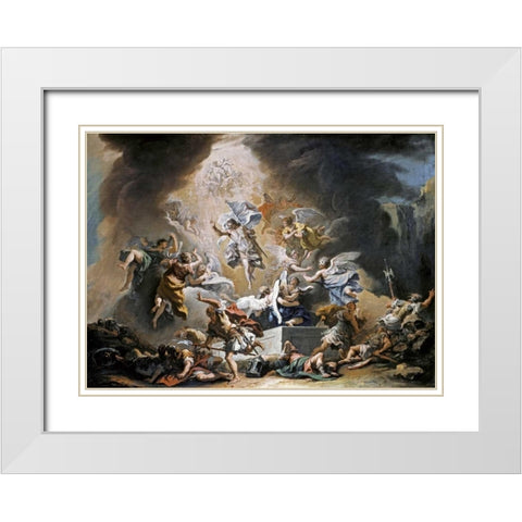 The Resurrection White Modern Wood Framed Art Print with Double Matting by Ricci, Sebastiano