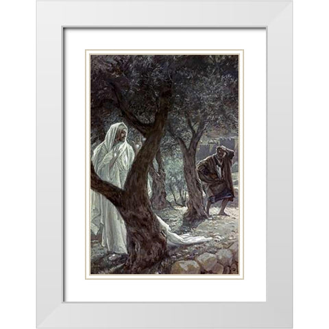 Museumist Appearing to Peter White Modern Wood Framed Art Print with Double Matting by Tissot, James