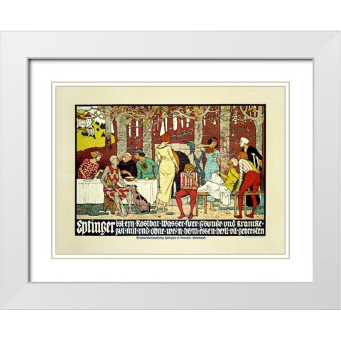 Eptinger White Modern Wood Framed Art Print with Double Matting by Mangold, Burkhard