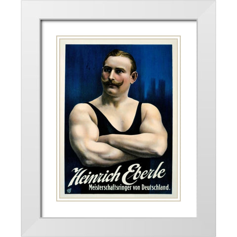 Heinrich Eberle White Modern Wood Framed Art Print with Double Matting by Friedlander