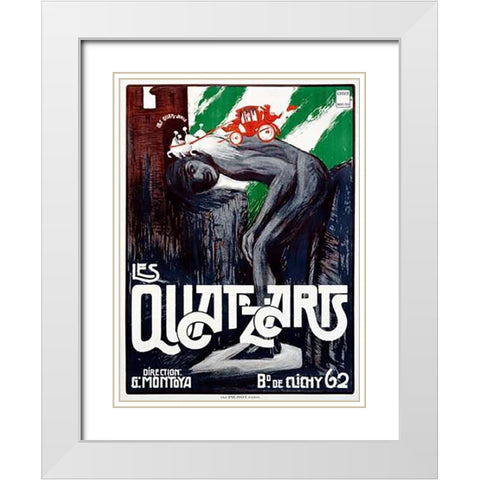 Les Quatâ€™zâ€™Arts White Modern Wood Framed Art Print with Double Matting by Rogier, Georges