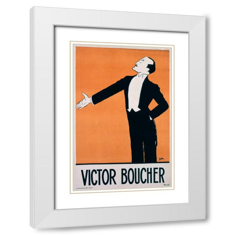Victor Boucher White Modern Wood Framed Art Print with Double Matting by Sem