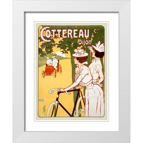 Cottereau White Modern Wood Framed Art Print with Double Matting by Misti
