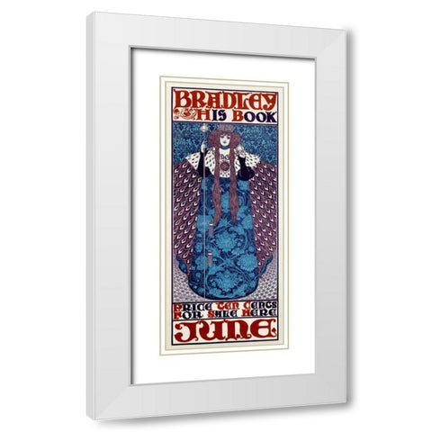 Bradley/His Book/June White Modern Wood Framed Art Print with Double Matting by Bradley, William H.