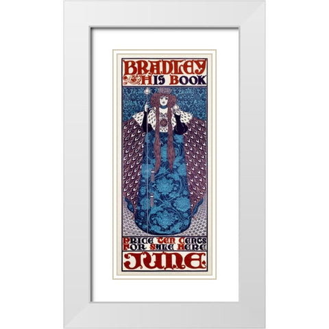 Bradley/His Book/June White Modern Wood Framed Art Print with Double Matting by Bradley, William H.