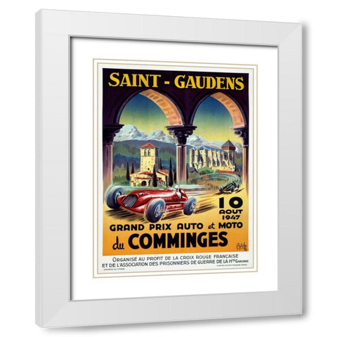 Saint-Gaudens/Grend Prix du Comminges White Modern Wood Framed Art Print with Double Matting by Briche