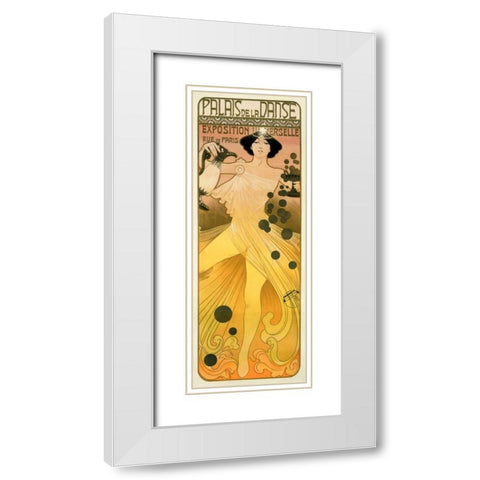 Palais de la  Danse White Modern Wood Framed Art Print with Double Matting by Orazi, Manuel
