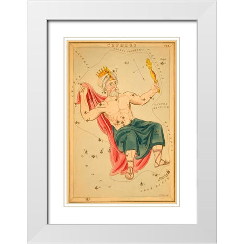 Cepheus, 1825 White Modern Wood Framed Art Print with Double Matting by Aspin, Jehoshaphat