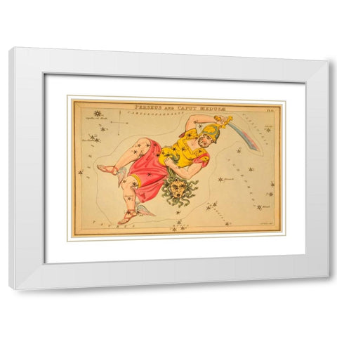 Perseus and Caput MedusÃ¦, 1825 White Modern Wood Framed Art Print with Double Matting by Aspin, Jehoshaphat