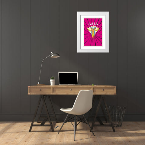 Indian Dance, 1927 White Modern Wood Framed Art Print with Double Matting by McIntosh, Frank