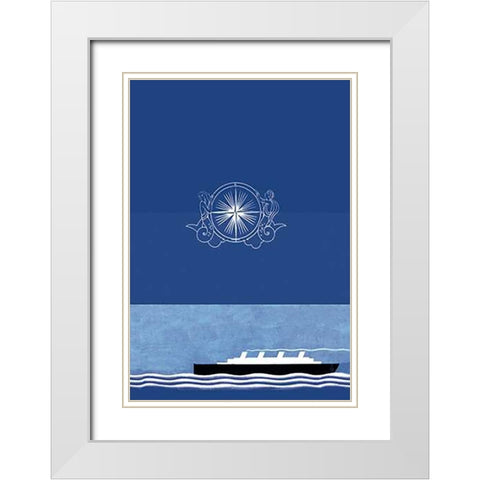 The Voyage Out No Title, 1931 White Modern Wood Framed Art Print with Double Matting by McIntosh, Frank