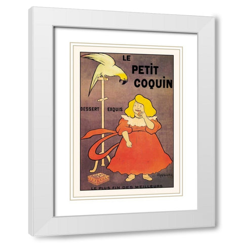 Le Petit Coquin White Modern Wood Framed Art Print with Double Matting by Unknown