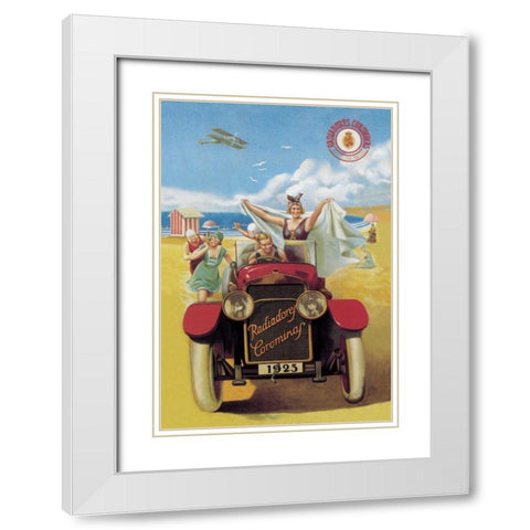 Radiadores Carominaf White Modern Wood Framed Art Print with Double Matting by Unknown