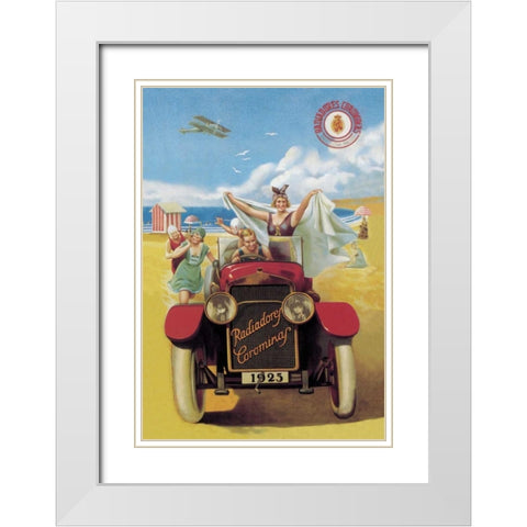 Radiadores Carominaf White Modern Wood Framed Art Print with Double Matting by Unknown