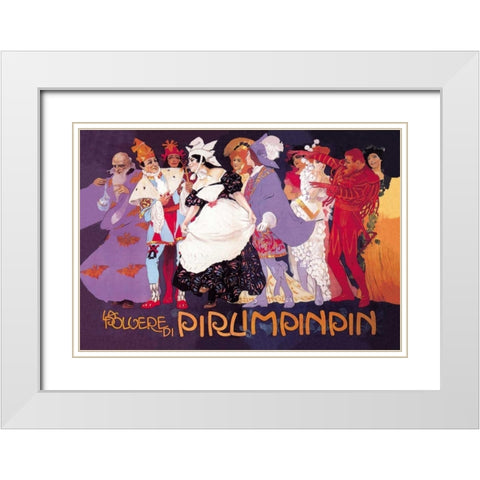 La Polvere di Pirlimpinpin White Modern Wood Framed Art Print with Double Matting by Unknown