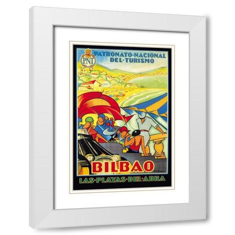 Patronato-Nacional del Turismo White Modern Wood Framed Art Print with Double Matting by Jones, Mary Wright