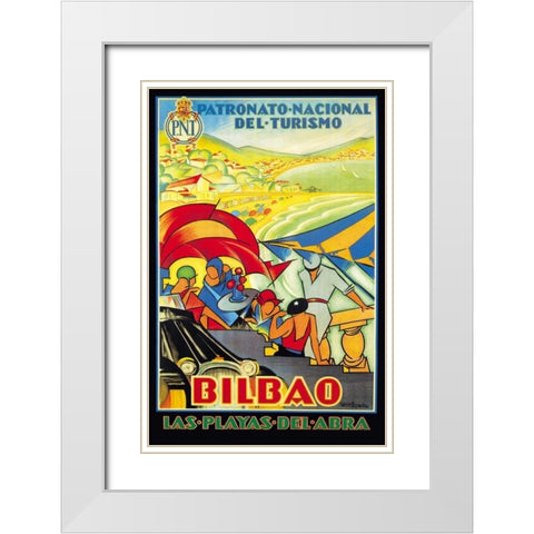 Patronato-Nacional del Turismo White Modern Wood Framed Art Print with Double Matting by Jones, Mary Wright