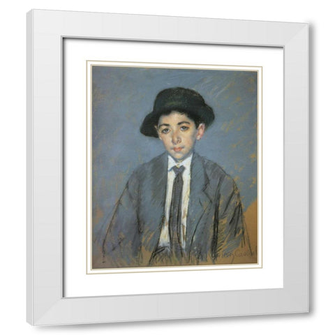 Charles D Kelekian 1910 White Modern Wood Framed Art Print with Double Matting by Cassatt, Mary