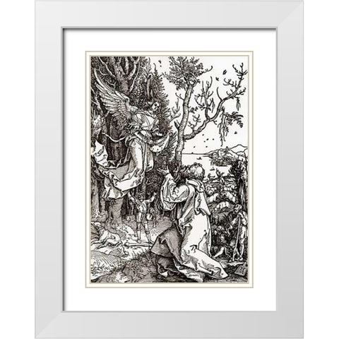 Life Of The Virgin 2 White Modern Wood Framed Art Print with Double Matting by Durer, Albrecht