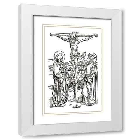 Opus Speciale MissaMaps White Modern Wood Framed Art Print with Double Matting by Durer, Albrecht