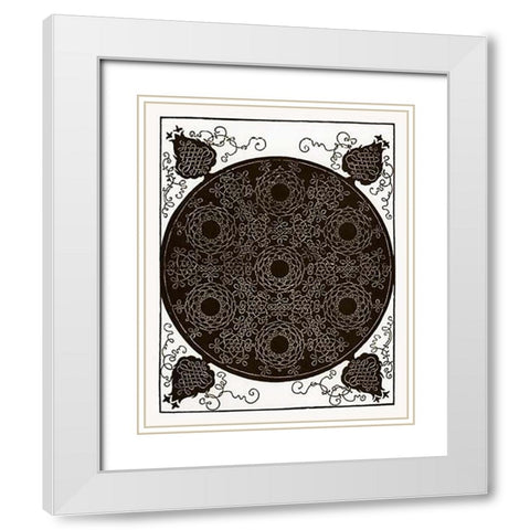 Six Knot Series 2 White Modern Wood Framed Art Print with Double Matting by Durer, Albrecht