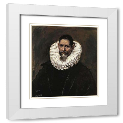 Jeronimo De Cevallos White Modern Wood Framed Art Print with Double Matting by Greco, El