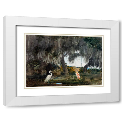 At Tampa White Modern Wood Framed Art Print with Double Matting by Homer, Winslow