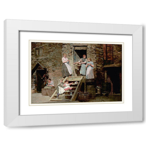 Sparrow Hall White Modern Wood Framed Art Print with Double Matting by Homer, Winslow