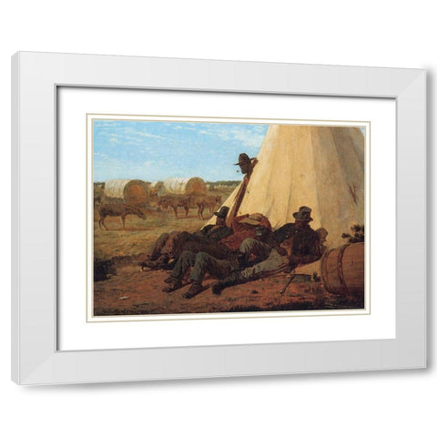 The Bright Side White Modern Wood Framed Art Print with Double Matting by Homer, Winslow