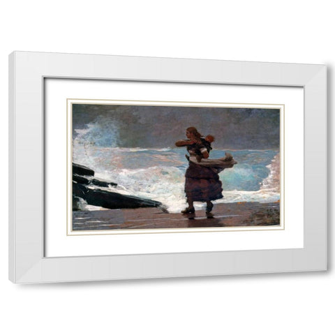 The Gale White Modern Wood Framed Art Print with Double Matting by Homer, Winslow