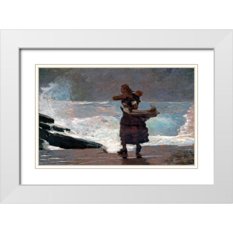 The Gale White Modern Wood Framed Art Print with Double Matting by Homer, Winslow