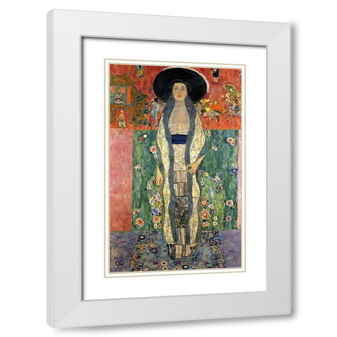 Adele Bloch-Bauer II 1912 White Modern Wood Framed Art Print with Double Matting by Klimt, Gustav