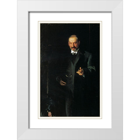 Asher Wertheimer 1898 White Modern Wood Framed Art Print with Double Matting by Sargent, John Singer