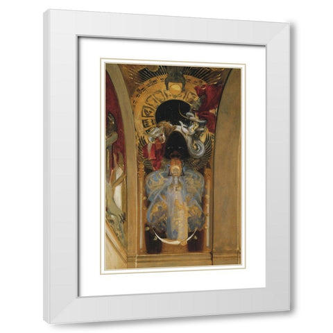 Astarte 1895 White Modern Wood Framed Art Print with Double Matting by Sargent, John Singer