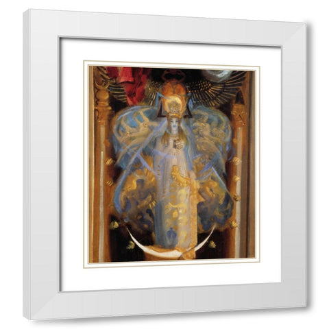 Astarte, 1895 - detail White Modern Wood Framed Art Print with Double Matting by Sargent, John Singer