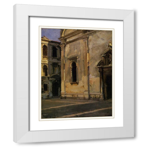 Campo dei Gesuiti, 1902-04 White Modern Wood Framed Art Print with Double Matting by Sargent, John Singer