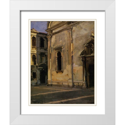 Campo dei Gesuiti, 1902-04 White Modern Wood Framed Art Print with Double Matting by Sargent, John Singer