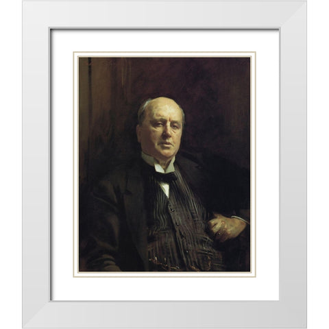 Henry James White Modern Wood Framed Art Print with Double Matting by Sargent, John Singer