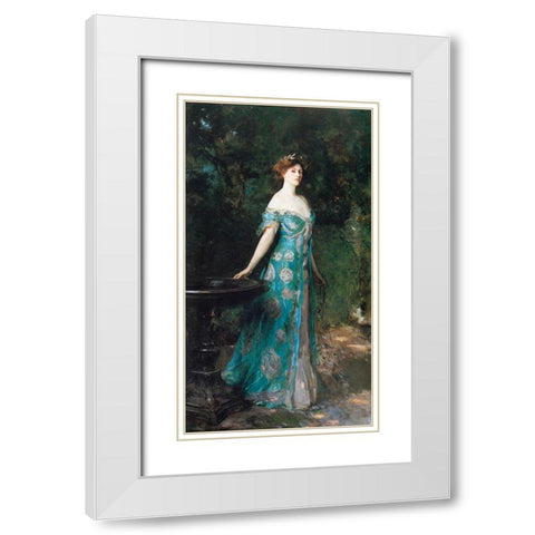 Millicent, Duchess of Sutherland, 1904 White Modern Wood Framed Art Print with Double Matting by Sargent, John Singer