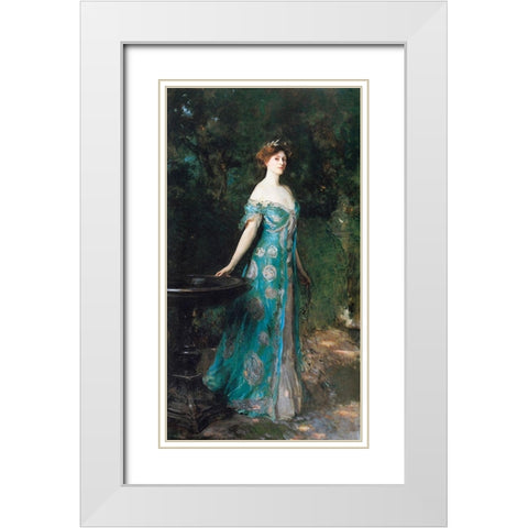 Millicent, Duchess of Sutherland, 1904 White Modern Wood Framed Art Print with Double Matting by Sargent, John Singer