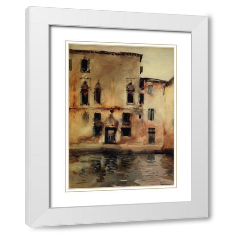 Palazzo Marcello, 1880-81 White Modern Wood Framed Art Print with Double Matting by Sargent, John Singer