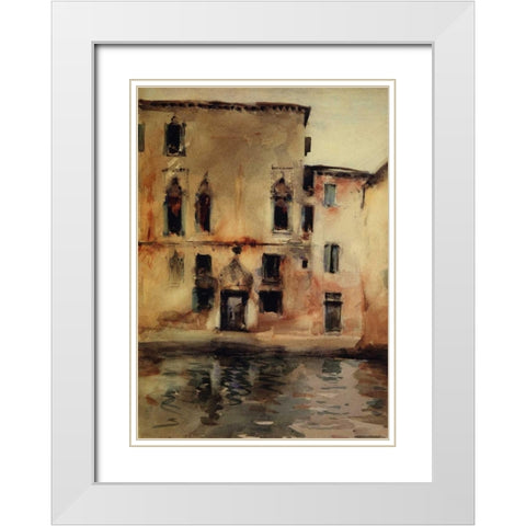 Palazzo Marcello, 1880-81 White Modern Wood Framed Art Print with Double Matting by Sargent, John Singer