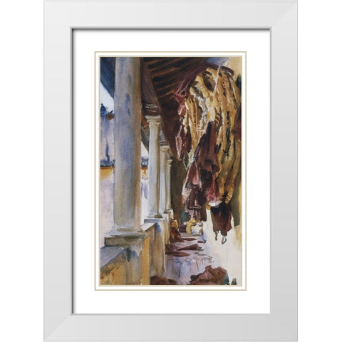 Torre Galli Wine Bags, 1910 White Modern Wood Framed Art Print with Double Matting by Sargent, John Singer