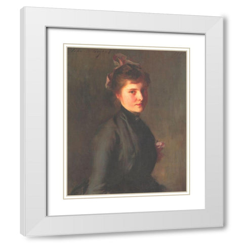 Violet White Modern Wood Framed Art Print with Double Matting by Sargent, John Singer